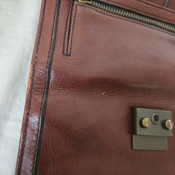 Vintage Fossil Tri-Fold Brown Leather Wallet SL2946 Long Live Vintage *read* - Picture 7 of 15